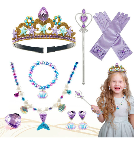 Princesa Sirena Cosplay Accesorios Set/ Fiesta Decoración
