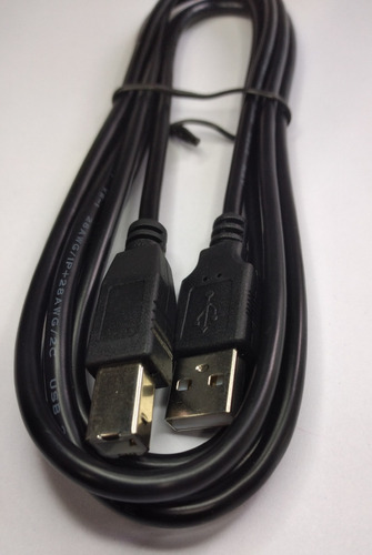Cabo Usb A + Usb B 2.0 Preto 1.8m