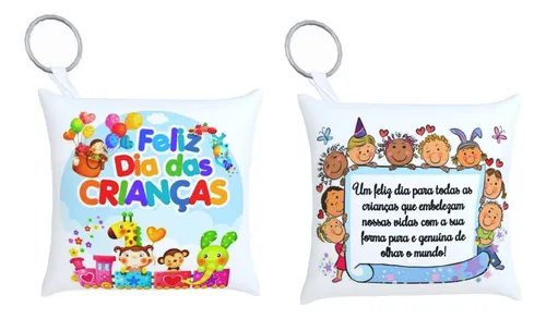 comprar 50chaveirinho Almofadinha Lembrancinha De Dia Das Crianças 