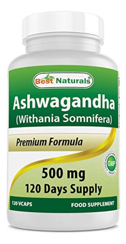 Suplemento Ashwagandha Best Naturals 120 Unidades