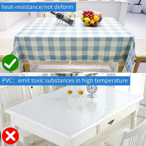 Mantel Rectangular Elegante Antiarrugas Comedor 152x213 Cm