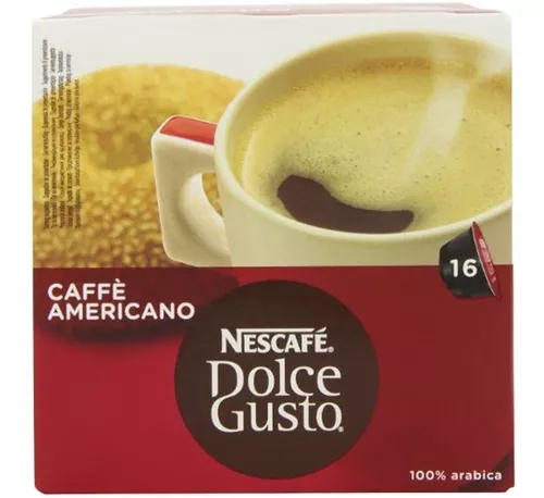 Nescafe Dolce Gusto - Cápsulas de café, americano, 16 cápsulas, paquete de 3