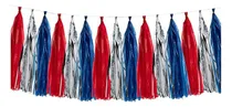 Comprar 15 Guirnaldas De Borlas Patrióticas De Papel De Seda Pancart