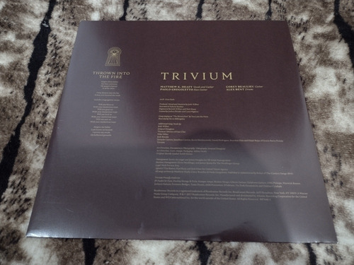 Trivium The Sin And The Sentence Lp Doble Tapa Gatefold 2017 (Usado)
