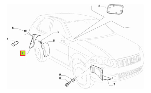 Salvabarro Tras Izq Post Fiat Palio Weekend Attract 2011-12