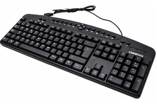 Teclado Omega Usb Pc Multimedia Col Negro X Und