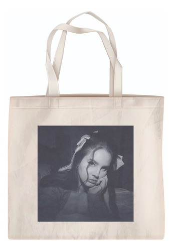 Tote Bag Bolsa De Loneta Lana Del Rey Acostada Azul