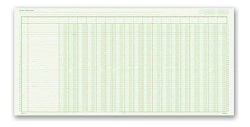 4pzas Block Tabular 18 Columnas Con Concepto Seguridad 3418