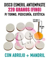 Comprar Discos Esmeril C\u002Fabrojo Podología 220 Gr. X 10u. + Mandril