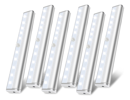 Luz Led Para Armario, 10 Luces Led Con Sensor De Movimiento