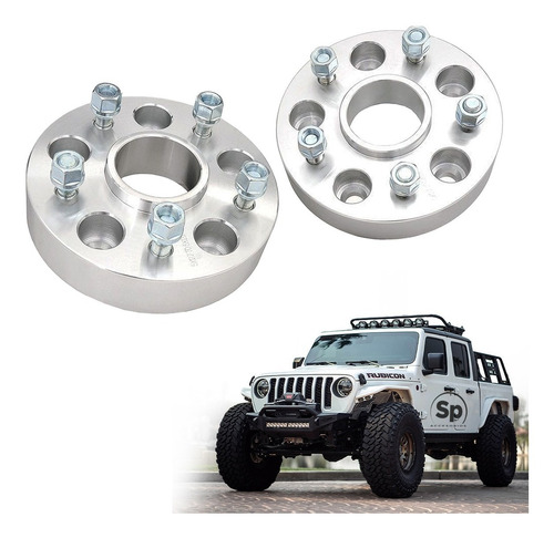 Kit Espaciadores 5/127 Rough Country 2pu Jeep Jl Jt