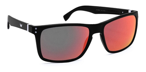 Lentes Vulk Modelo Way Back Mate Black Revo Red Polarizado