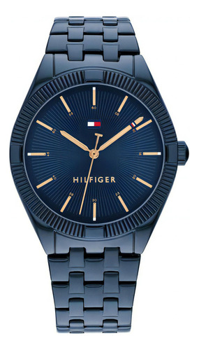 Reloj Tommy Hilfiger Para Mujer De Acero Azul 1782552 Ss