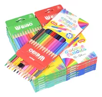 Comprar Weibo Lápices De Colores 12 Piezas Juego De Dibujo Art...