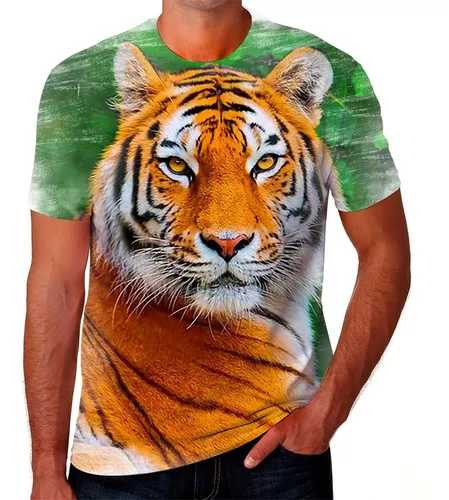 Camisa Camiseta Envio Rápido Tigre Felino Animal Poder 11