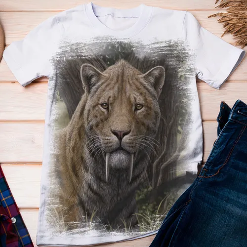 Camiseta Tigre 3D 