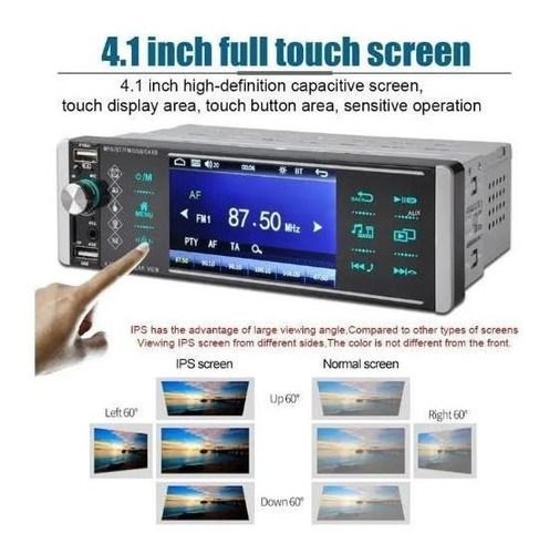 Radio 1 Din Mirror Link Touch Volvo Xc60
