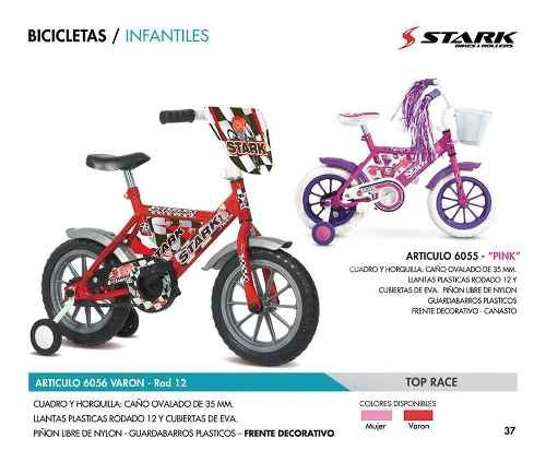 Bicicleta R-12 Stark Deportiva C/rueditas De Aprendizaje