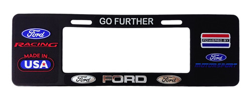 Porta Placas Europeo Autos Ford Con Relieve Nuevo