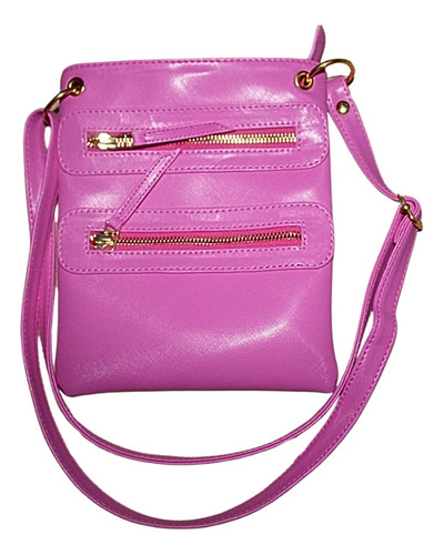 Bolso Pequeño Fucsia Mujer Porta Celular Manos Libres 