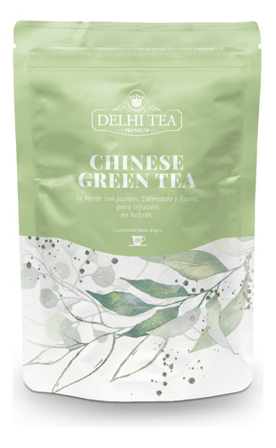 Té Hebras Delhi Tea Chinese Green Tea Doypack X 40g 