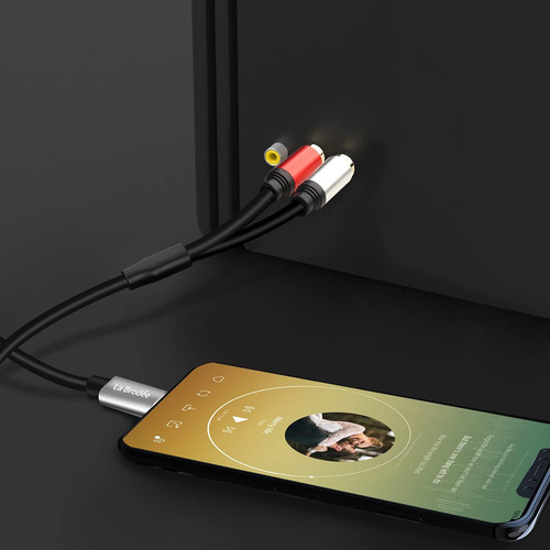 Cable De Audio Rca A Usb C De 3 Pies, Juego De Coche Rca Mac