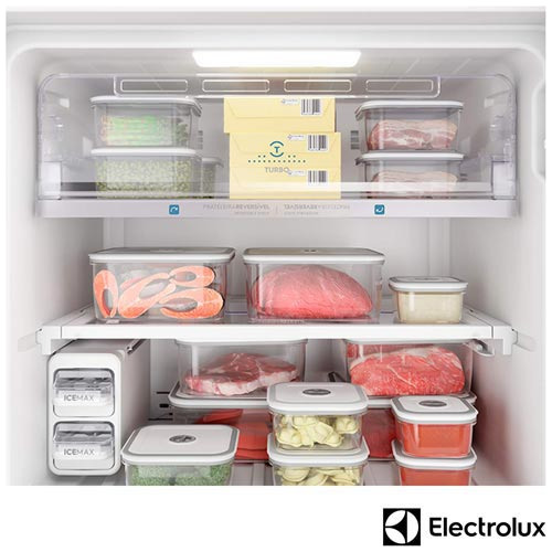 Refrigerador De 02 Portas Electrolux Frost Free Com 474 Litros Com Top Freezer Platinum - Df56s
