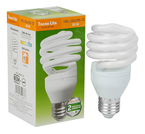 Bombilla Fluorescente Luz De Dia 22w E27 Tecnolite