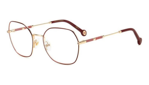 Lentes Carolina Herrera Her0173 Gold Burgondy Oftalmico