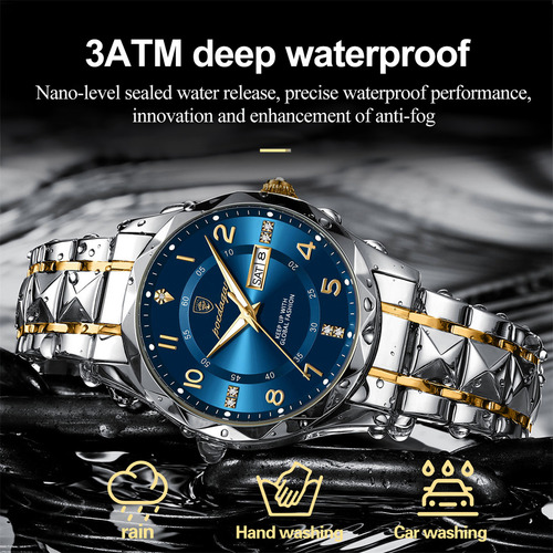 Reloj De Pulsera Poedagar Para Hombre Date Week 858
