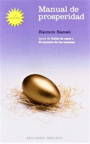 Manual De Prosperidad - Raimon Samsó · Libro Nuevo, Original