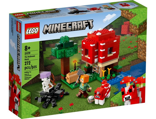 Bloques Lego Minecraft 21179 La Casa Champiñón