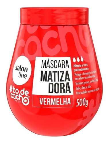 Salon Line Máscara Matizadora Roja 500 Gr 