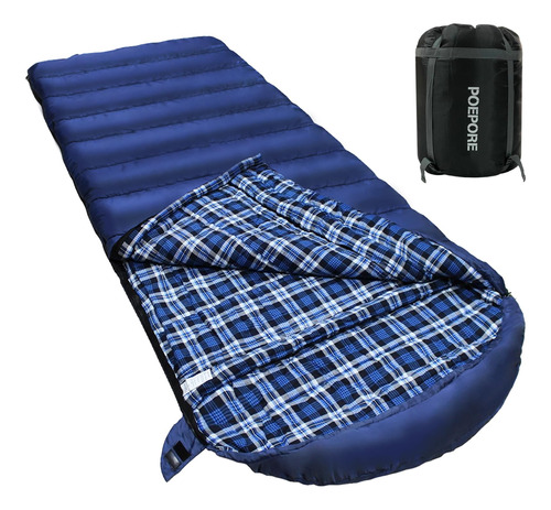 Poepore 0 Degree Sleeping Bag 100% Cotton Flannel Xxl Cold .