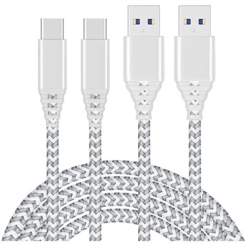 Paquete De 2 Cables Usb C Largos De 10 Pies Para LG K51 Q70