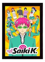 Comprar Saiki Kusuo No Psi-nan, Geek, Nerd, Quadro Moldura 33x24cm