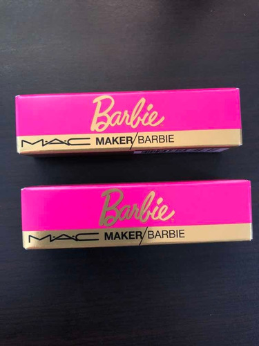 Lápiz Labial Barbie Mac Maker @barbiestyle Acabado Matte Color Rosa Chicle