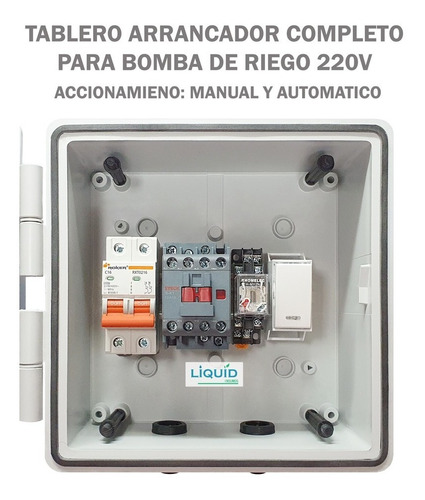 Arrancador Bomba 220v Programador De Riego Automatico / Man