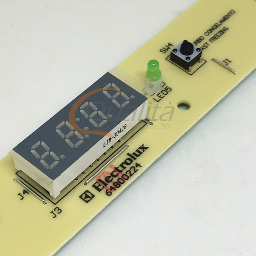 Placa Painel Refrigerador Electrolux Df46 Df48 64800224 Interface Controle De Funções Geladeira