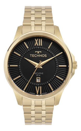 Relógio Masculino Technos Executive Dourado - 2117lfb/1p