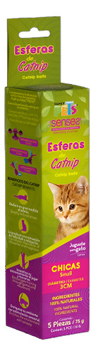 Fancy Pets Juguete Gato Esferas Catnip Ch 5 Pzs