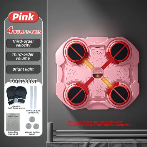 Máquina De Boxeo 4 Pads Electrónico De Pared Entrenamiento