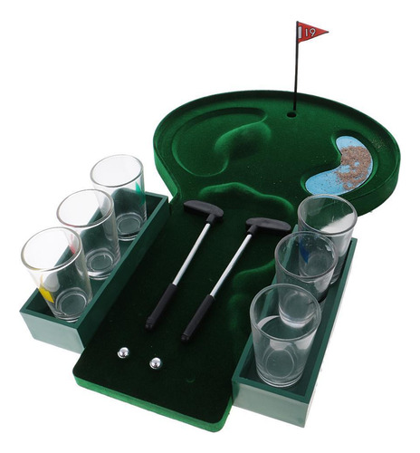 Juego De Mesa, Minigolf, Club De Bebidas, Bar Y Vasos De Cri