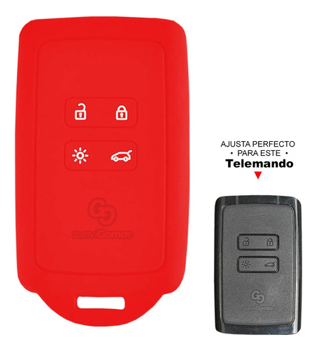 Forro Protector Silicona Llave Tarjeta 4b Renault Koleos