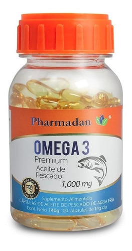 Omega 3 Aceite De Pescado 100 Caps Sabor Neutro