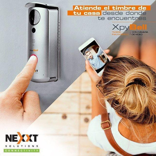Imagen 7 de 11 de Timbre Inalámbrico Con Cámara De Vídeo Xpybell Nexxt Connect