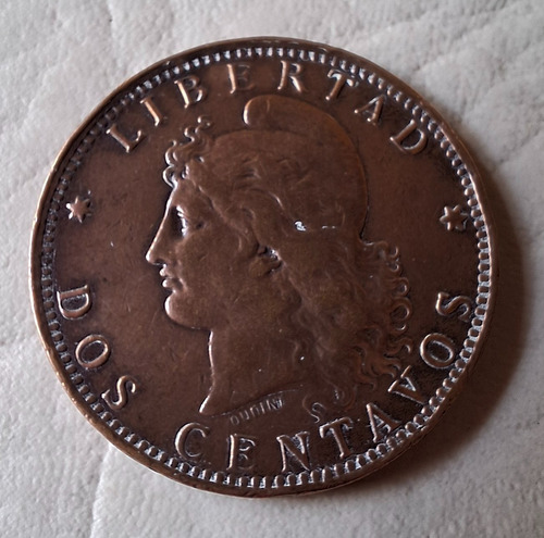 Dos Centavos Patacón Argentina. 1894. Cobre. Excelente (Usado)