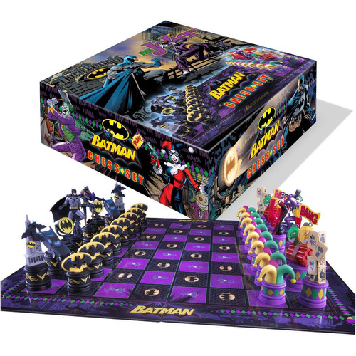 Conjunto De Ajedrez Batman ( Caballero Oscuro Vs Joker)