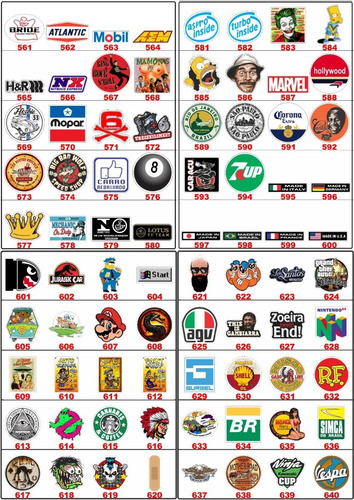 Imagem 9 de 10 de Kit 25 Adesivos Carros Antigos Vintage Retrô Marcas Antigas