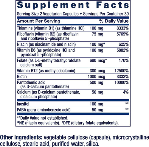 Life Extension Bio Active Complete B Complex X 60 Cáps